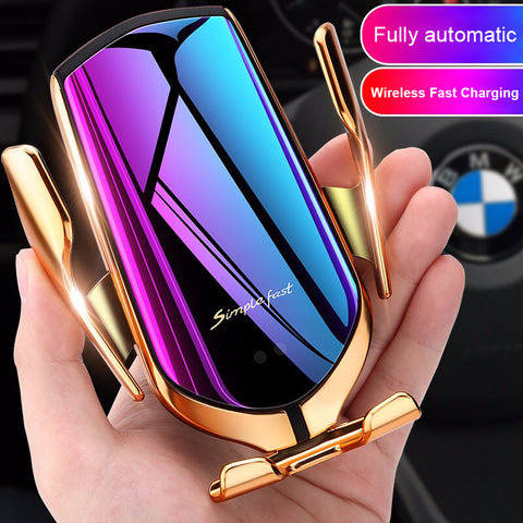 10W Wireless Automatic Sensor Car Phone Holder and Charger